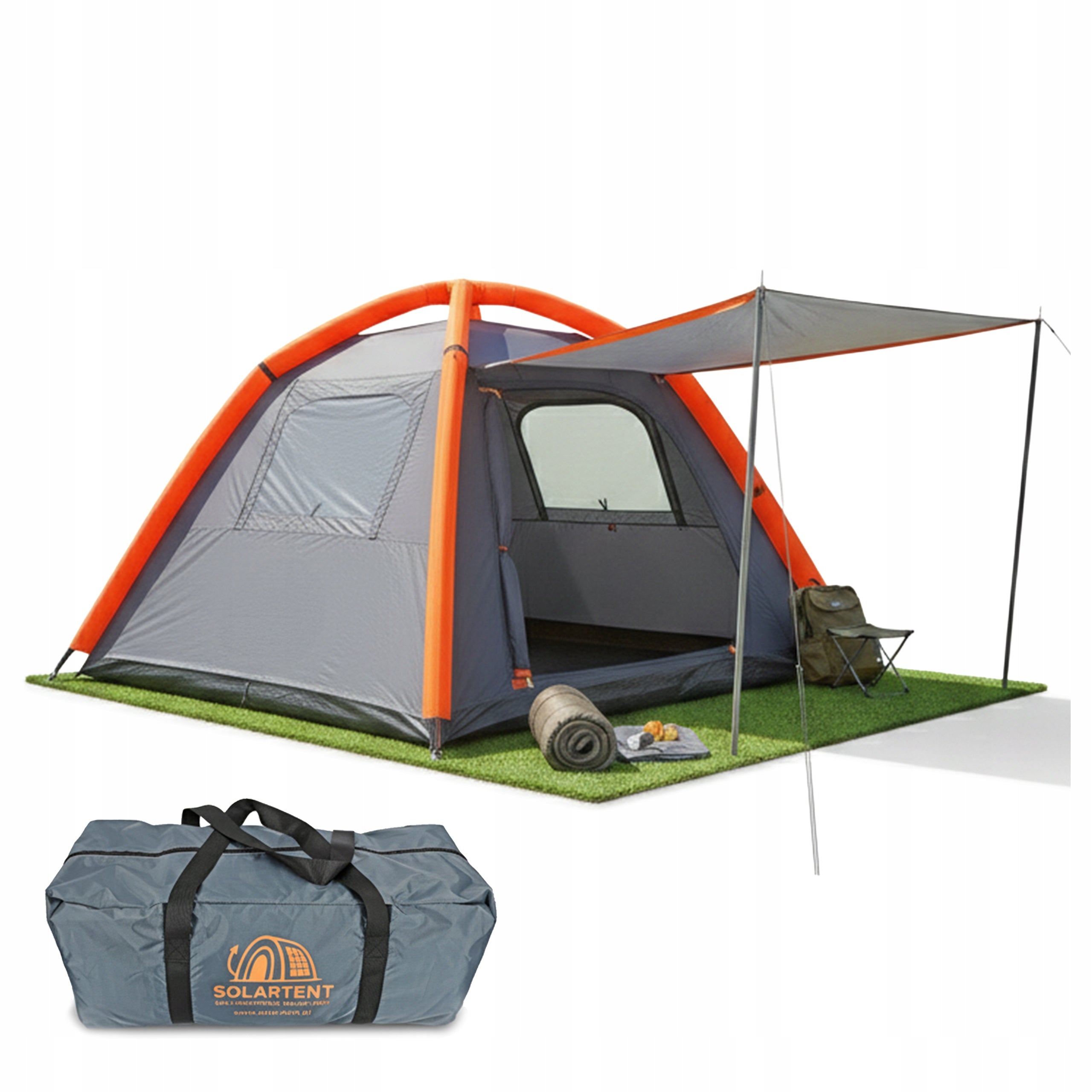 Tourist Tent 3 Person Camping Waterproof Family Pumped