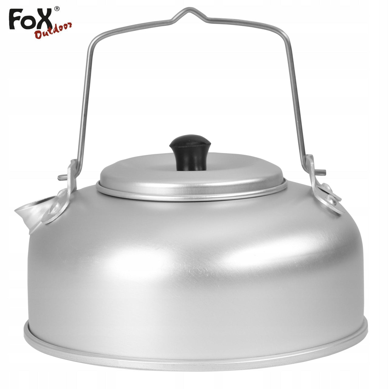 Tourist aluminium kettle with infuser 950 ml MFH Fox Outdoor Packaging status original