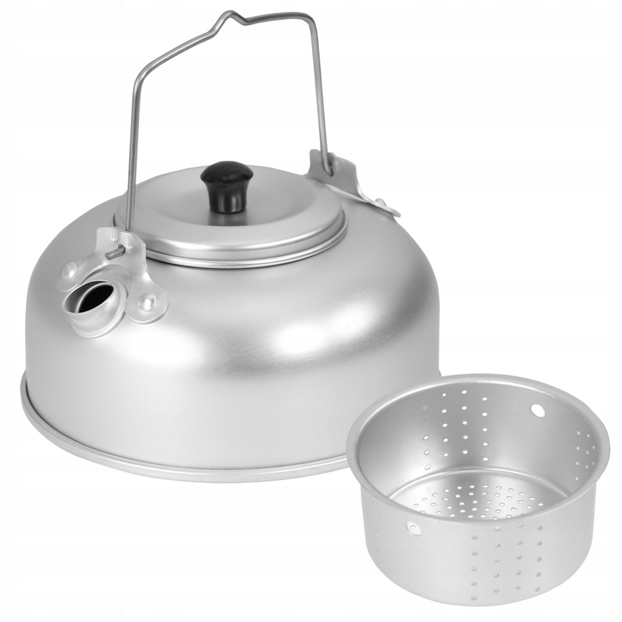Tourist aluminium kettle with infuser 950 ml MFH Fox Outdoor