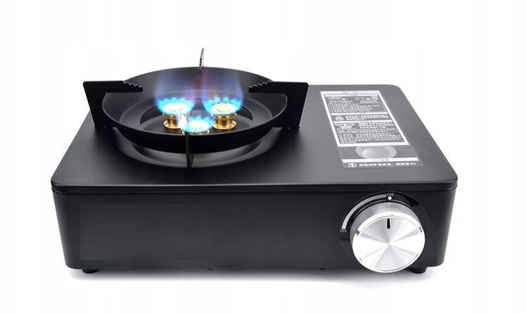 Tourist gas cooker Fox 3600 W 3 steel burners with piezo-burner
