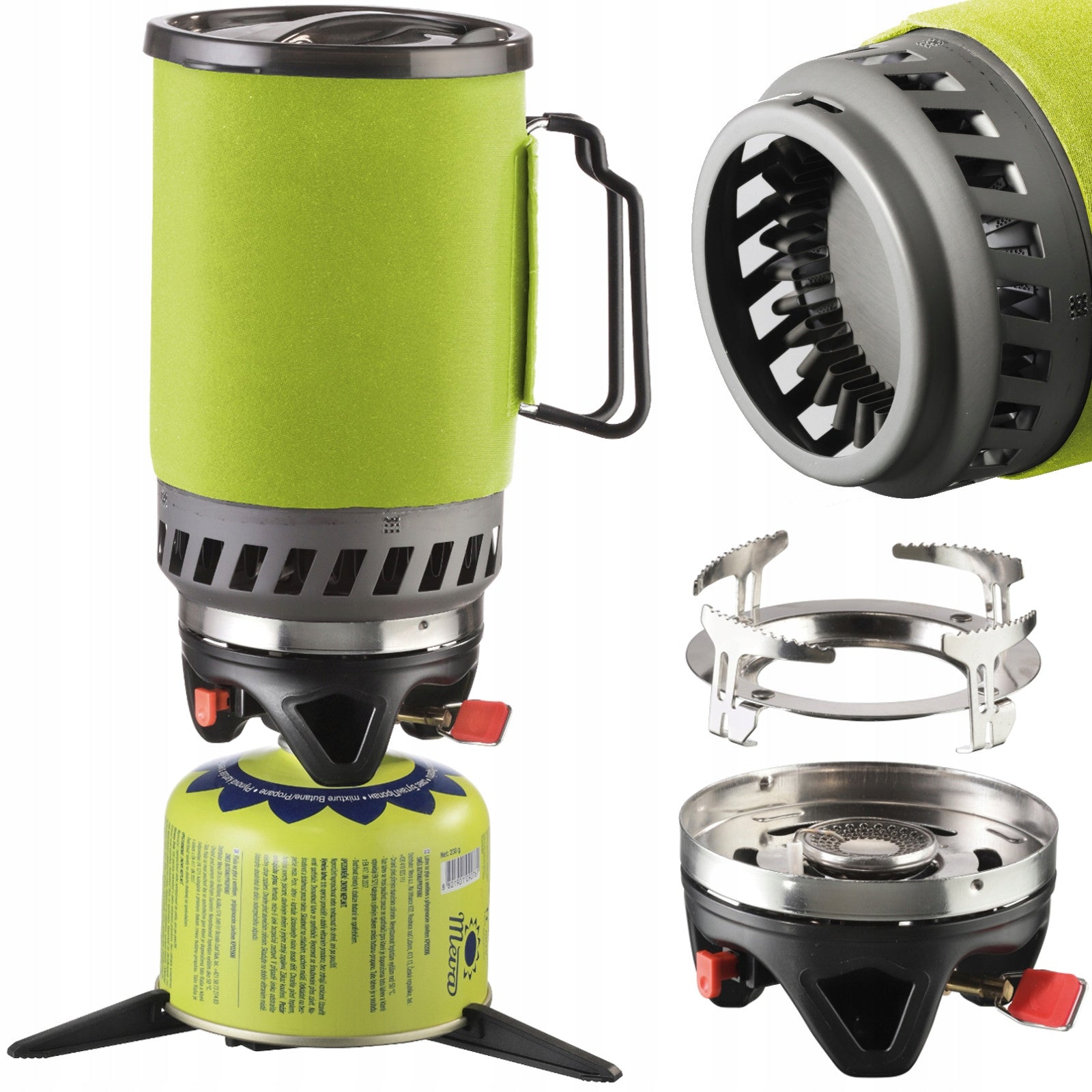 Tourist gas cooker for gas cartridges TRIPPER SET