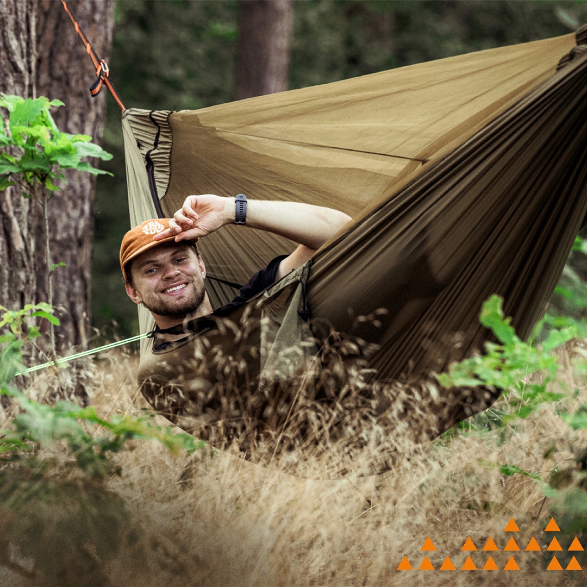 Tourist hammock with mosquito net bushcraft Majestic Sport 320x150 cm Material of manufacture synthetic fabric