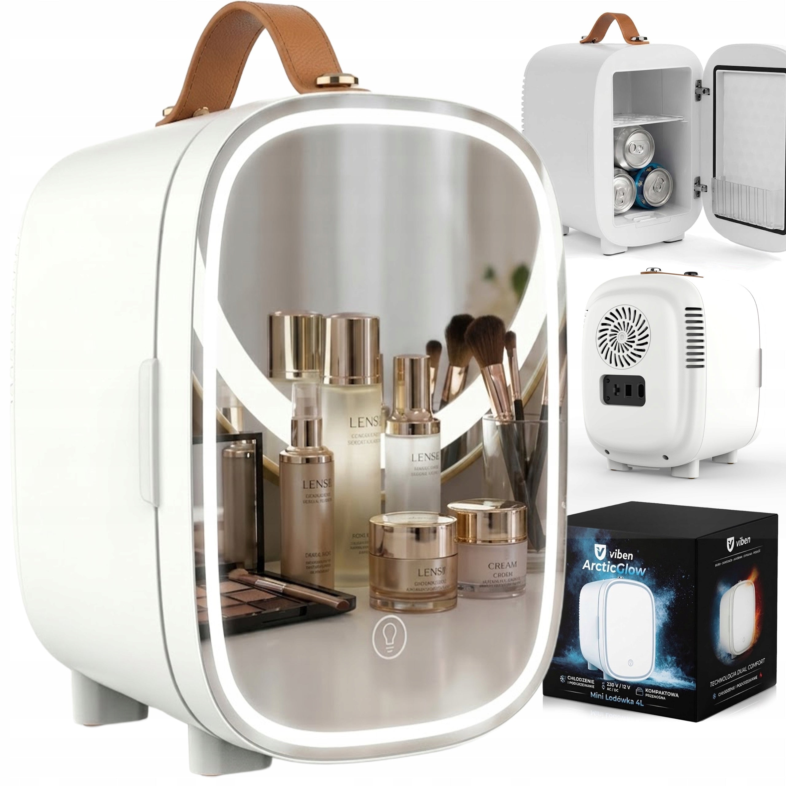 Tourist refrigerator small portable for cosmetics drinks car medicines 4l