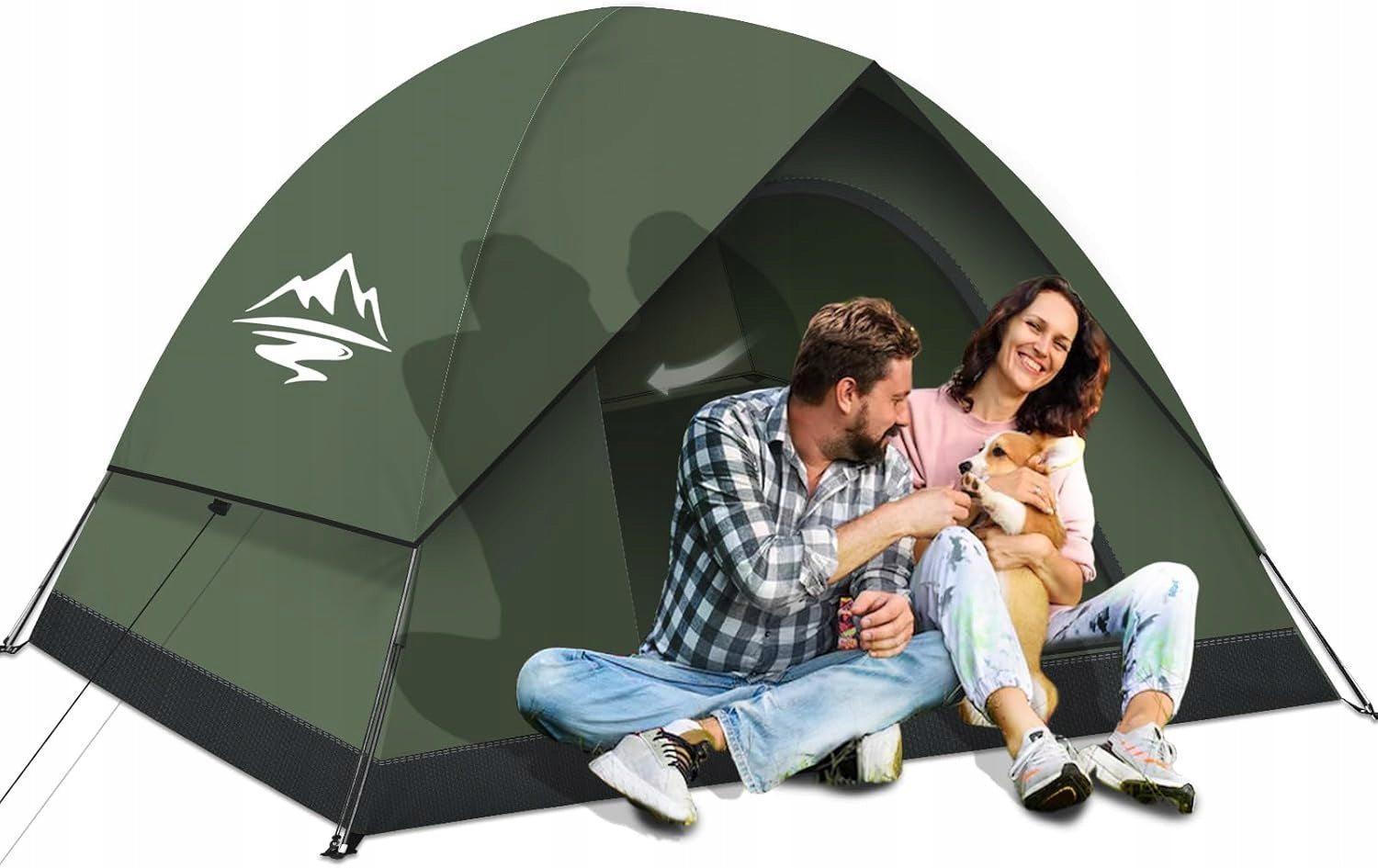 Tourist tent 2-3 persons waterproof ultralight 4-season