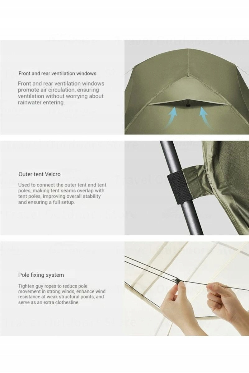 Tourist tent Naturehike Mongar Pro 20D CNK2550WS037 1os. green Brand NATUREHIKE