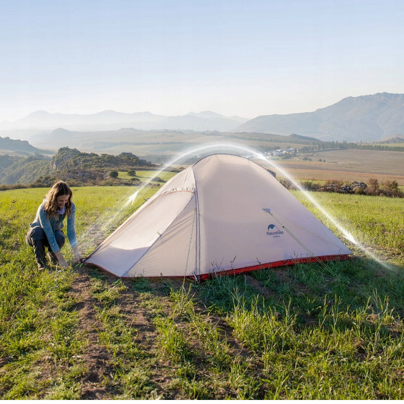 Tourist tent for 3 people, ca. 2,32 kg, Yunshang BASE, 210T Type double layer (with flysheet)