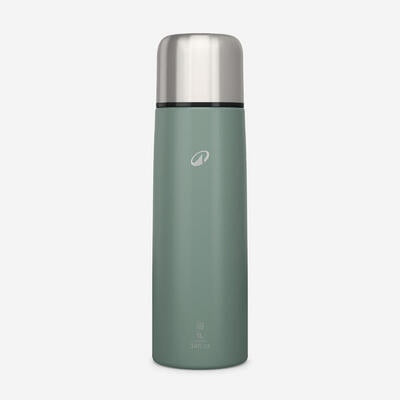 Tourist thermos Quechua stainless steel 1 l with cup