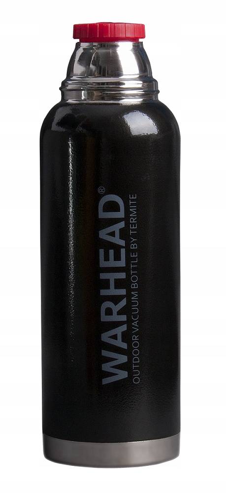 Tourist vacuum thermos Termite steel two cups for survival 1,2 l Color black
