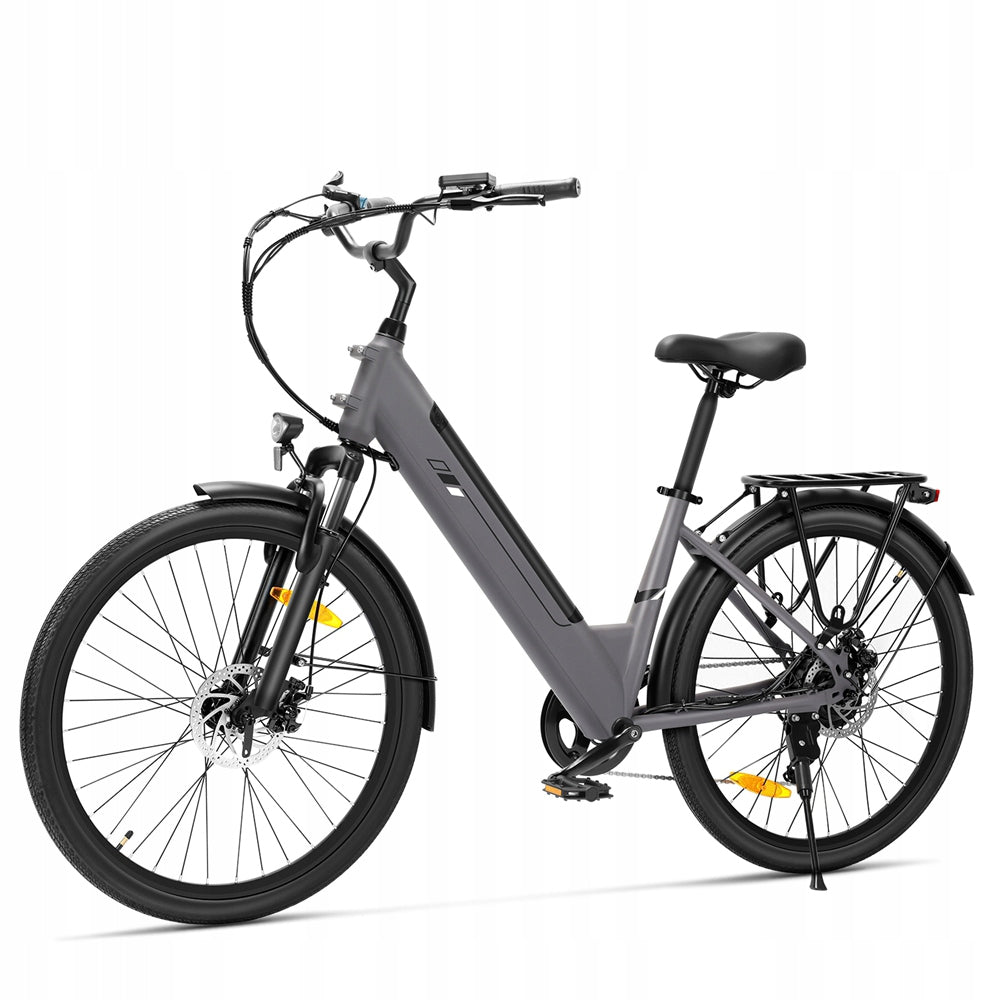 Touroll J2 ST electric bike Grey Step-Thru 26 inches 36 V 15,6 Ah 250W