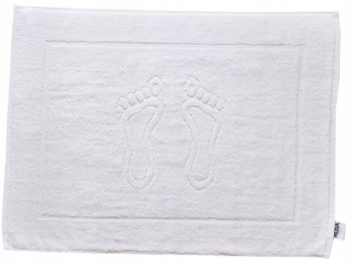 Towel Foot White Bathroom Rug Durable 50x70 650g/m2 100% Cotton Manufacturer code Ręcznik stopka Rosa white gr. 650 g/m2