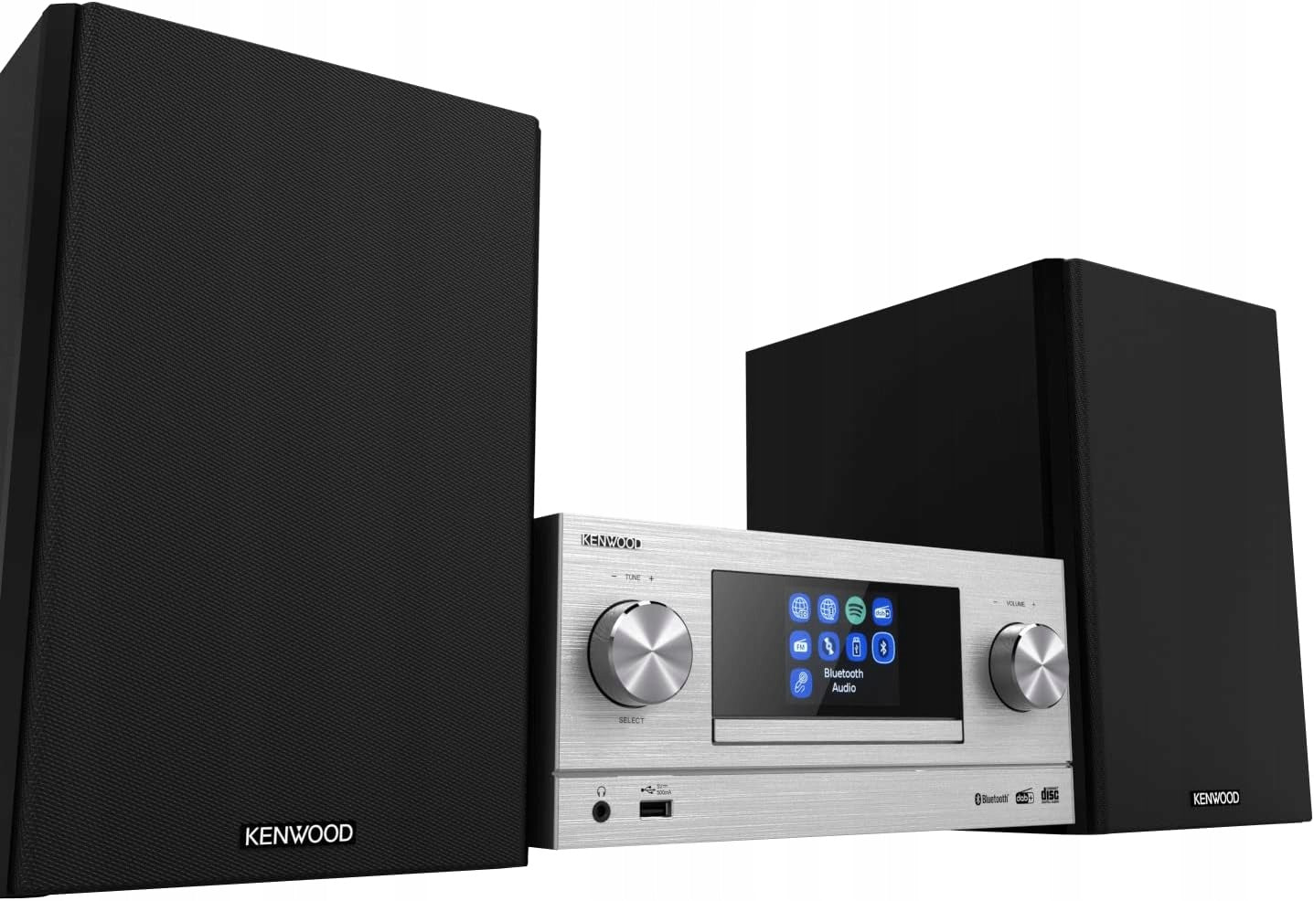 Tower Kenwood M-9000S-B CD Bluetooth USB WIFI DAB+ FM 2x50W black