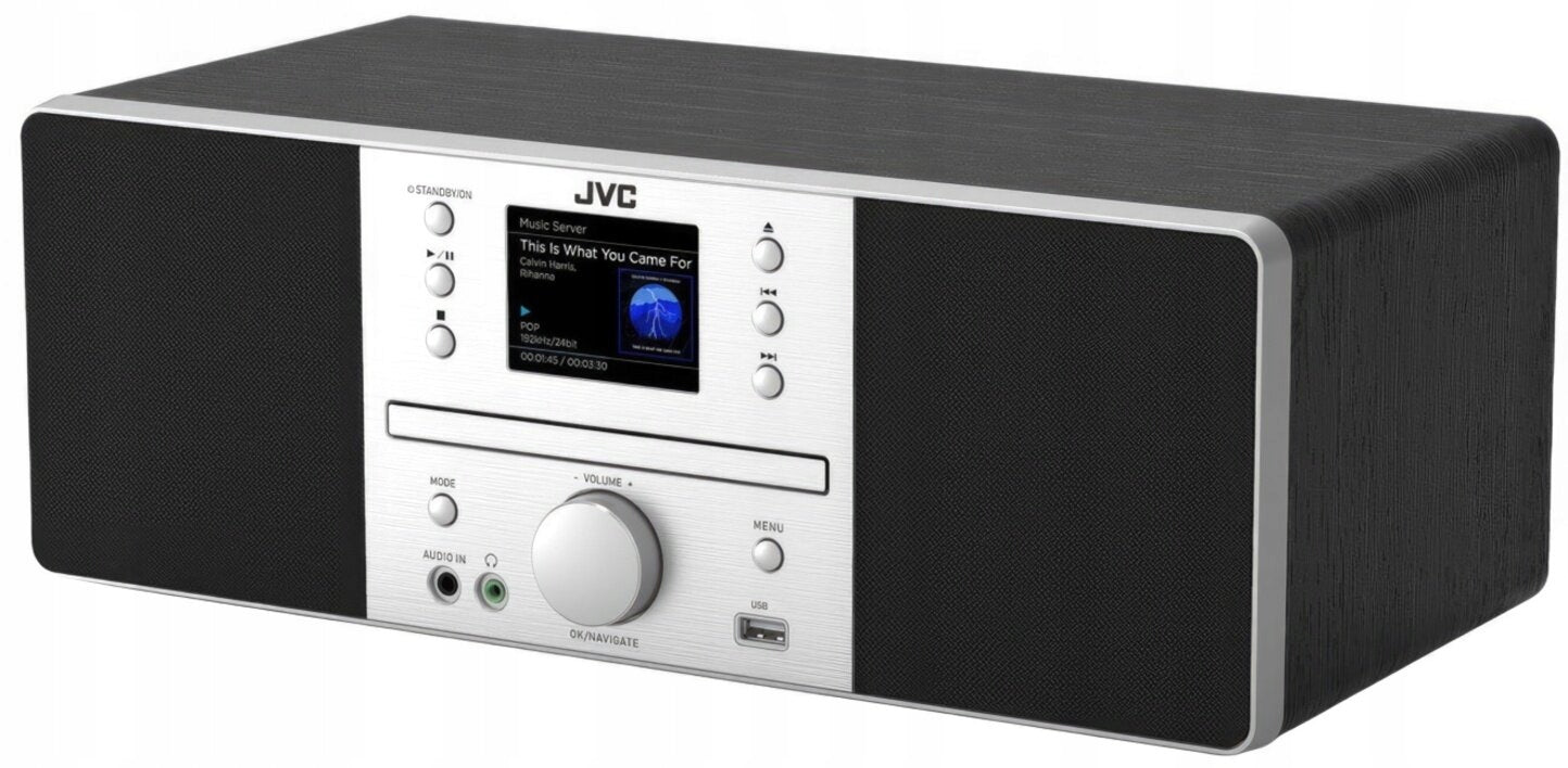 Tower RADIO JVC RD-E874B Black & Silver All in one BT WiFi FM DAB+ CD USB Manufacturer code JVCRDE874B