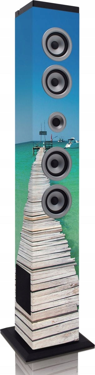 Tower-Tower Ices IBT-6 USB SD Radio Bluetooth PILOT 4 SPEAKERS + SUBWOOFER