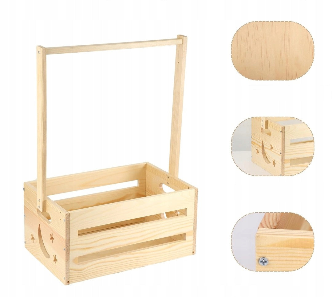 Toy Box with Clothes Hanger Wooden Baby Shower Wardrobe Brand no brand