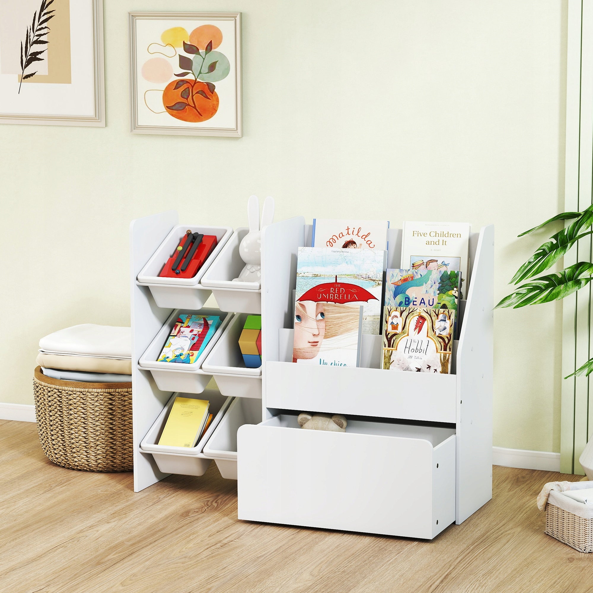 Toy box AIYAPLAY white plastic 84 l Brand AIYAPLAY