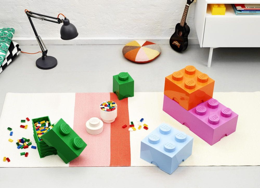 Toy container blocks LEGO storage Brick 1 red 12,5x18 cm square Product number 4001