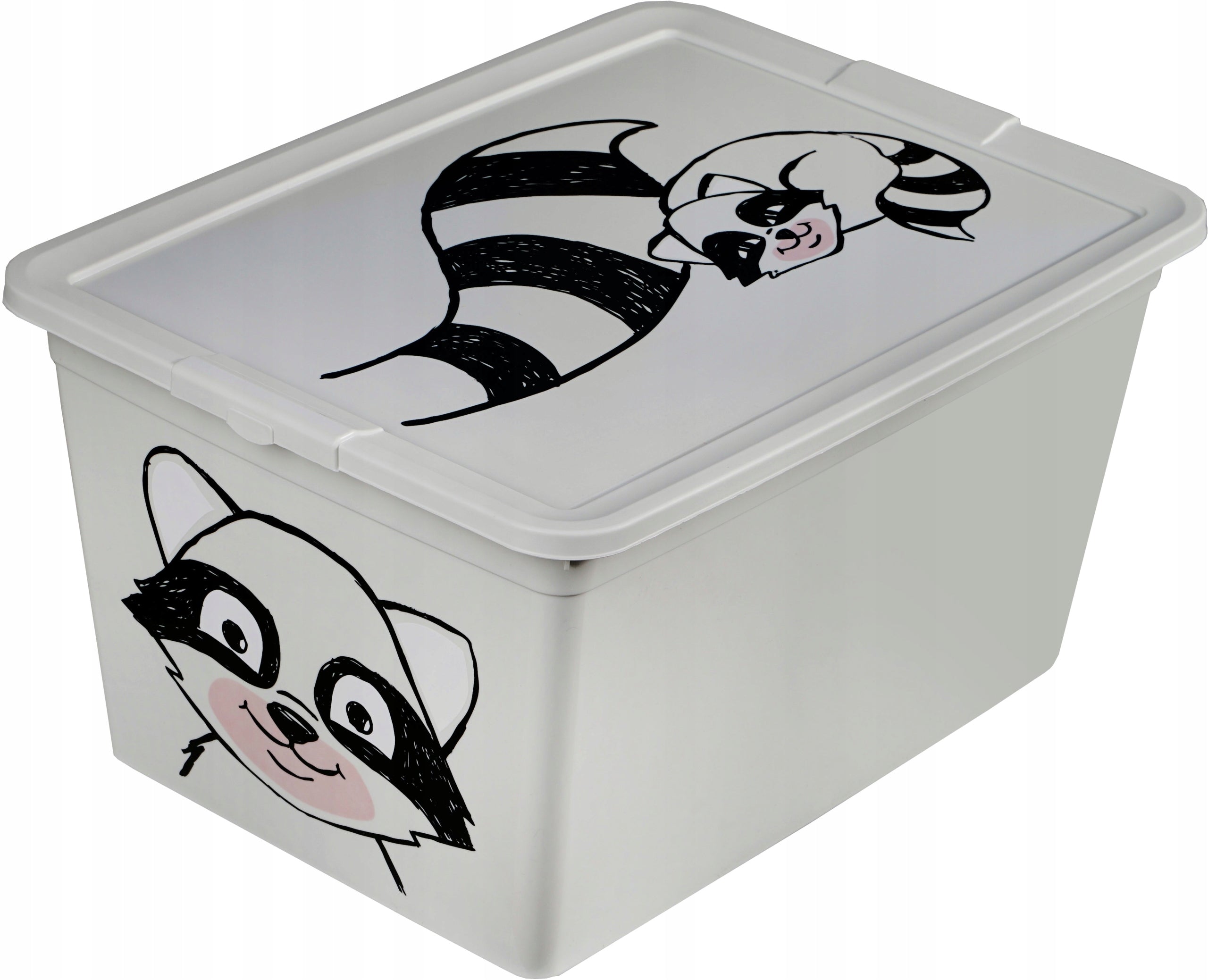 Toy container with lid Raccoon BranQ 15 l 1 pc.