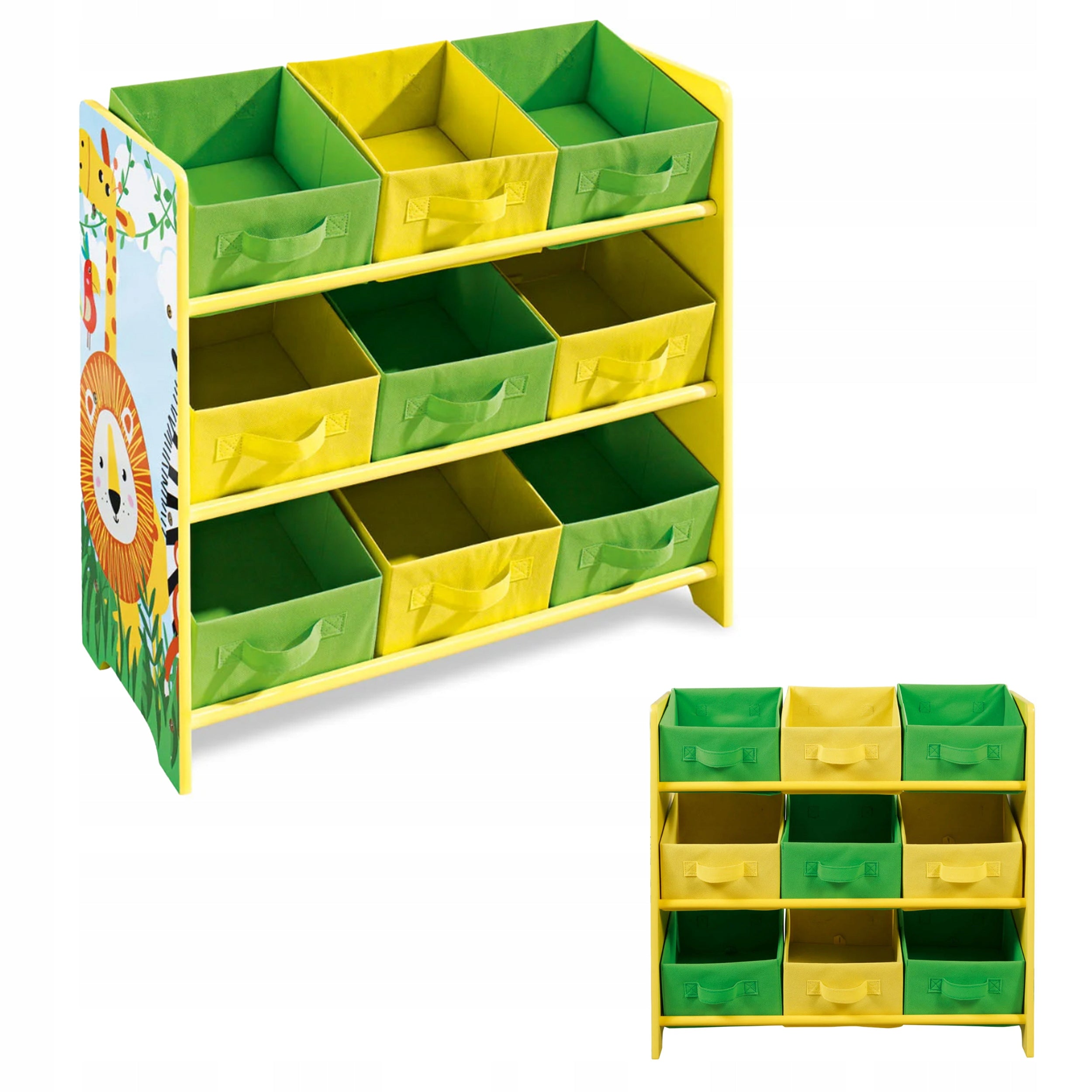 Toy containers children's container chest of drawers 9 box 3 shelves