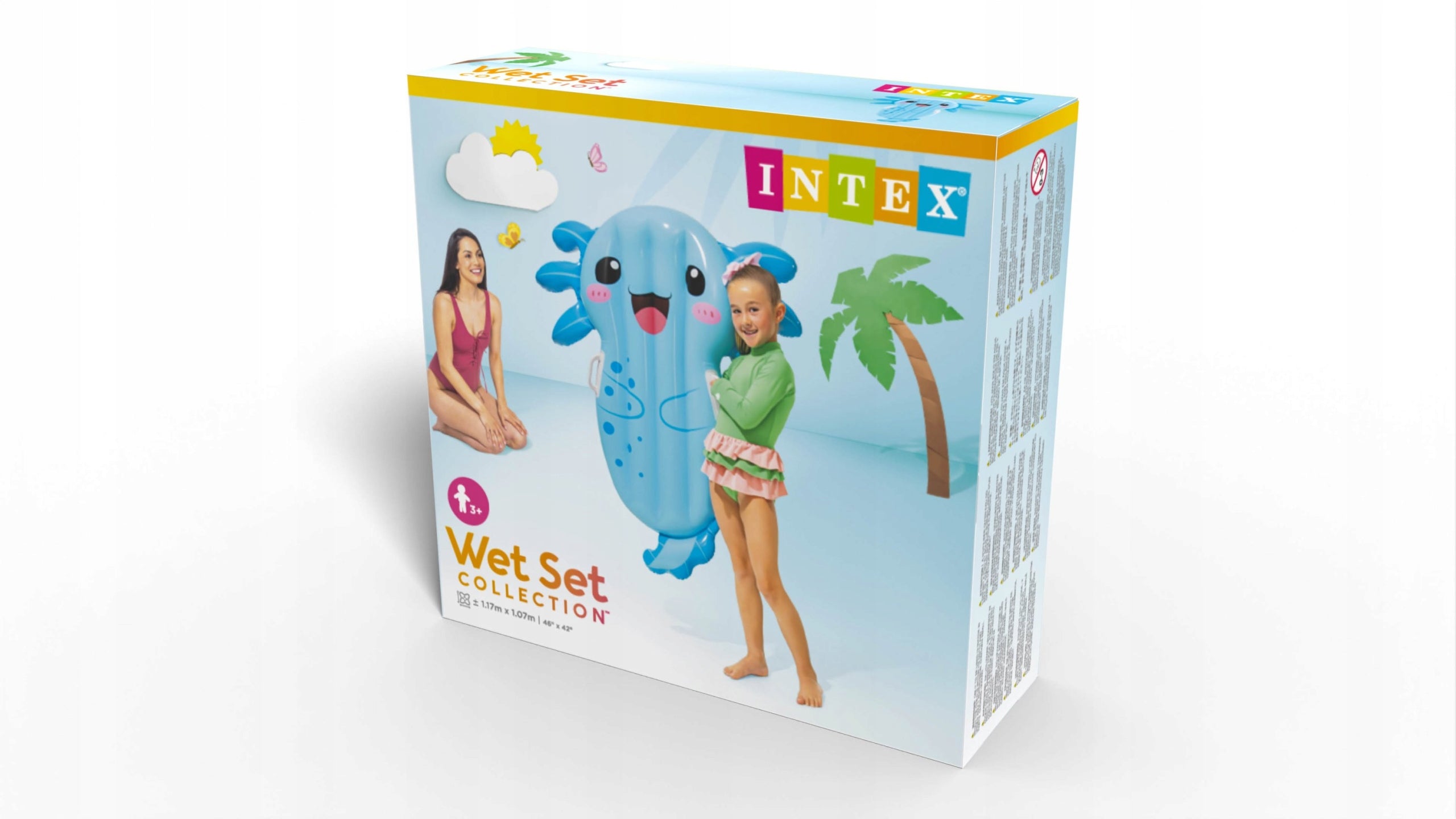 Toy inflatable mattress for swimming Axolotl 117x107 cm Intex 58159 Manufacturer code 58159