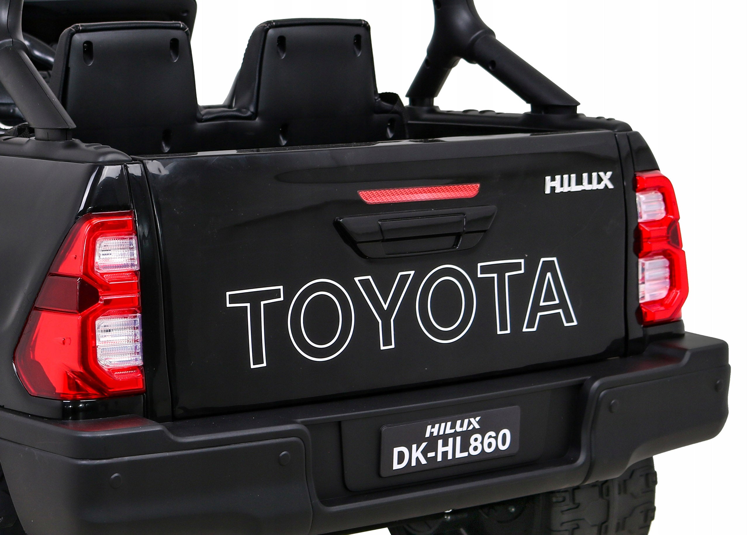 Toyota Hilux Battery Pack for Kids Black Pickup + 4x4 Drive + Remote Control Certificates and opinions CE EN 71