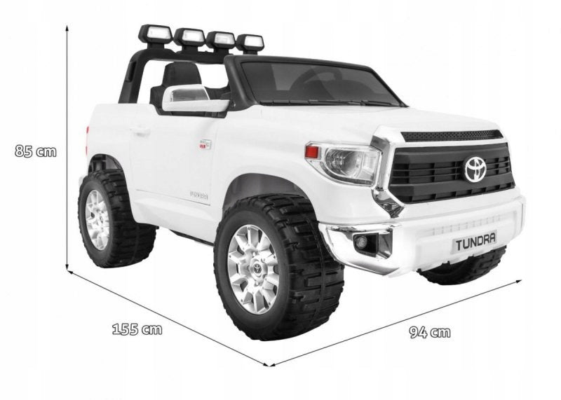 Toyota Tundra XXL for children White + Remote + Luggage + LED + Audio + EVA + Brand Ramiz