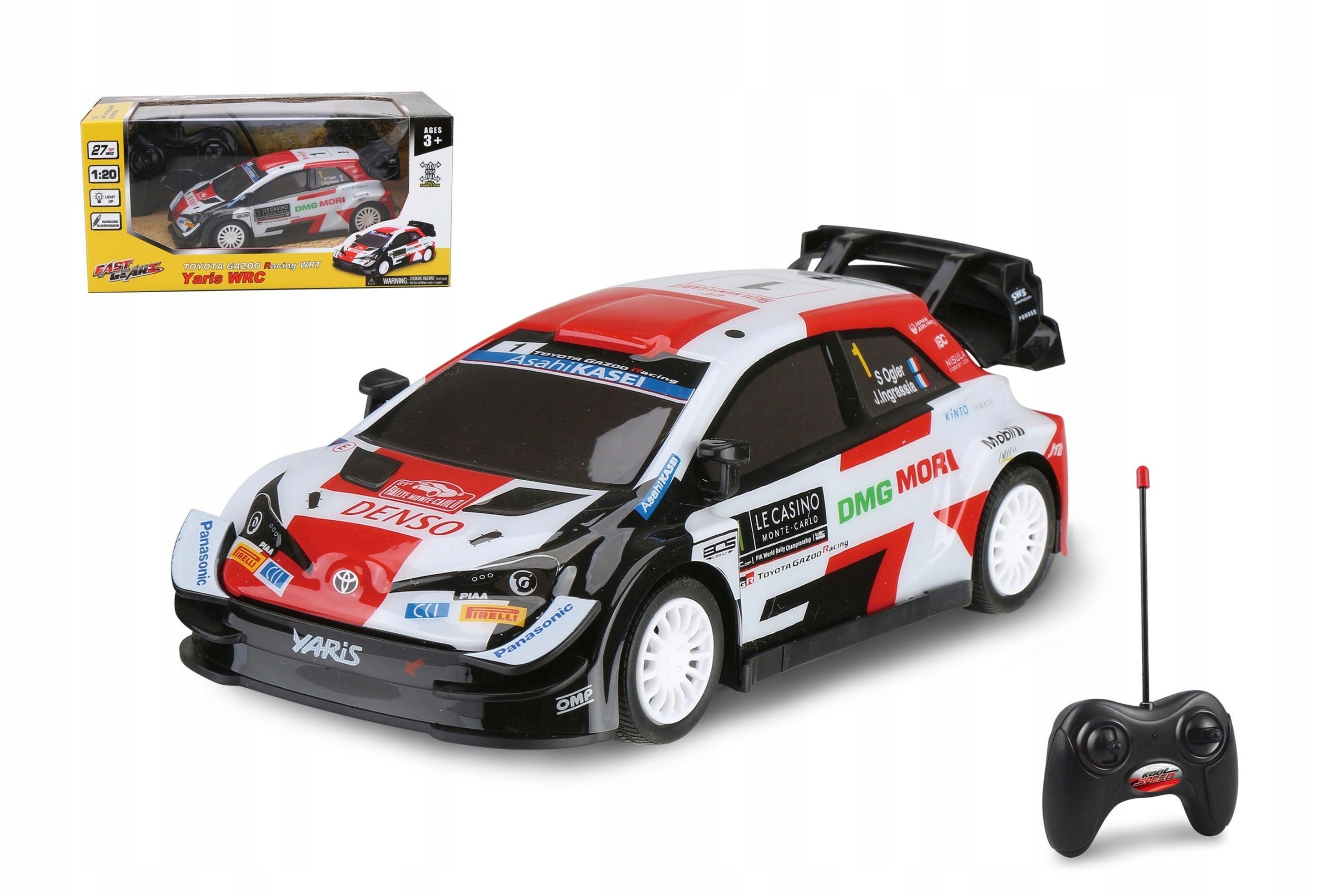 Toyota Yaris WRC RC na dálkové ovládání 20 cm Brand Wiky