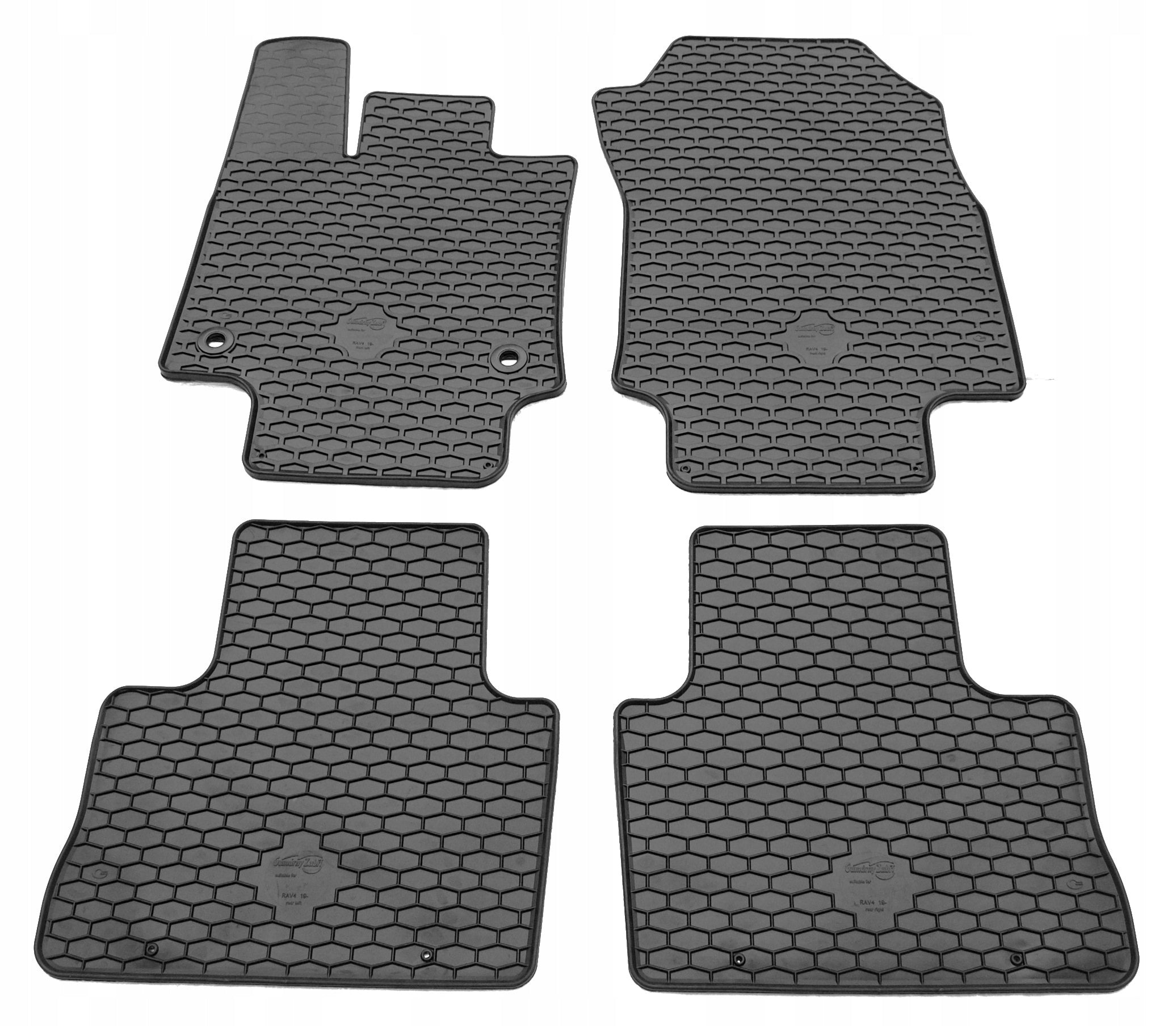 Kilimėliai TOYOTA RAV-4 2019->/also hybrid 4 pcs. black /222074