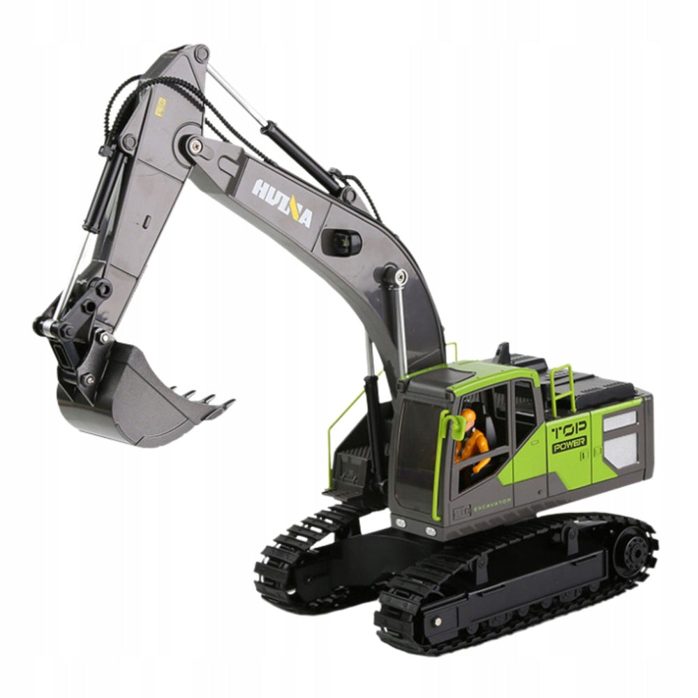 Tracked excavator Huina Remote Controlled Green 1:18 Huina Brand Huina