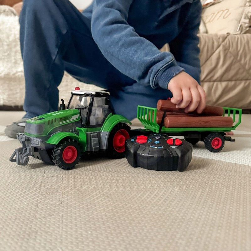 Tractor with RC Remote Controlled Trailer - Scale 1:24 WOOPIE Brand Woopie