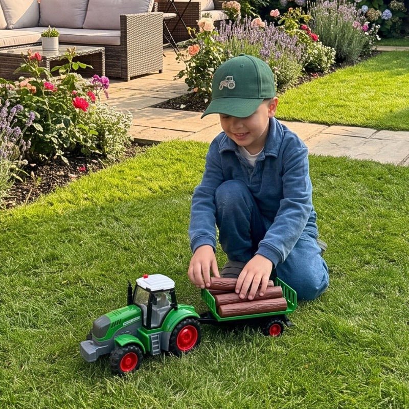 Tractor with RC Remote Controlled Trailer - Scale 1:24 WOOPIE Packaging status original