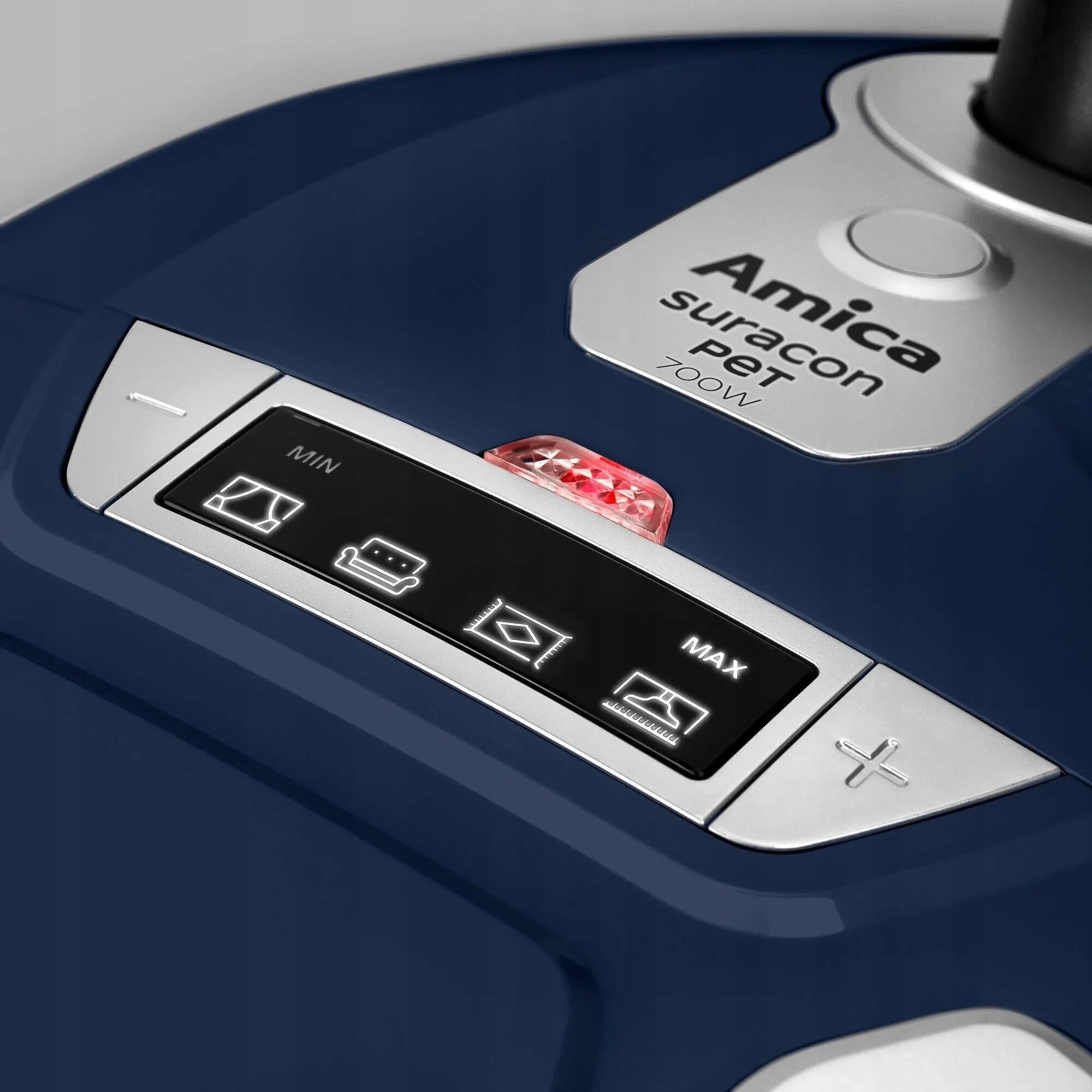 Traditional bagged vacuum cleaner Amica VM7003 Suracon PET 700W blue Dominant color blue