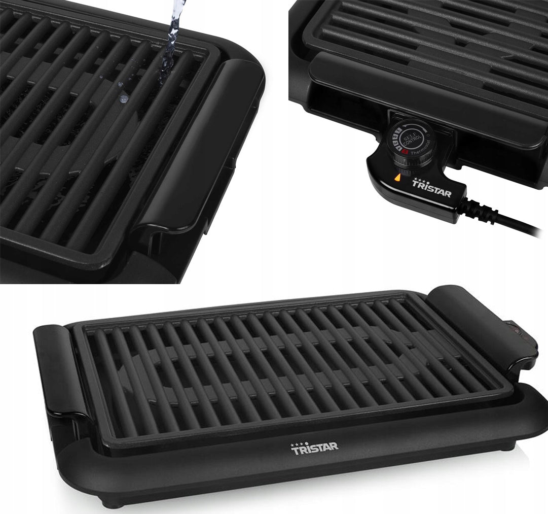 Traditional electric grill Tristar 1200W black 1200 W Manufacturer code 1200W