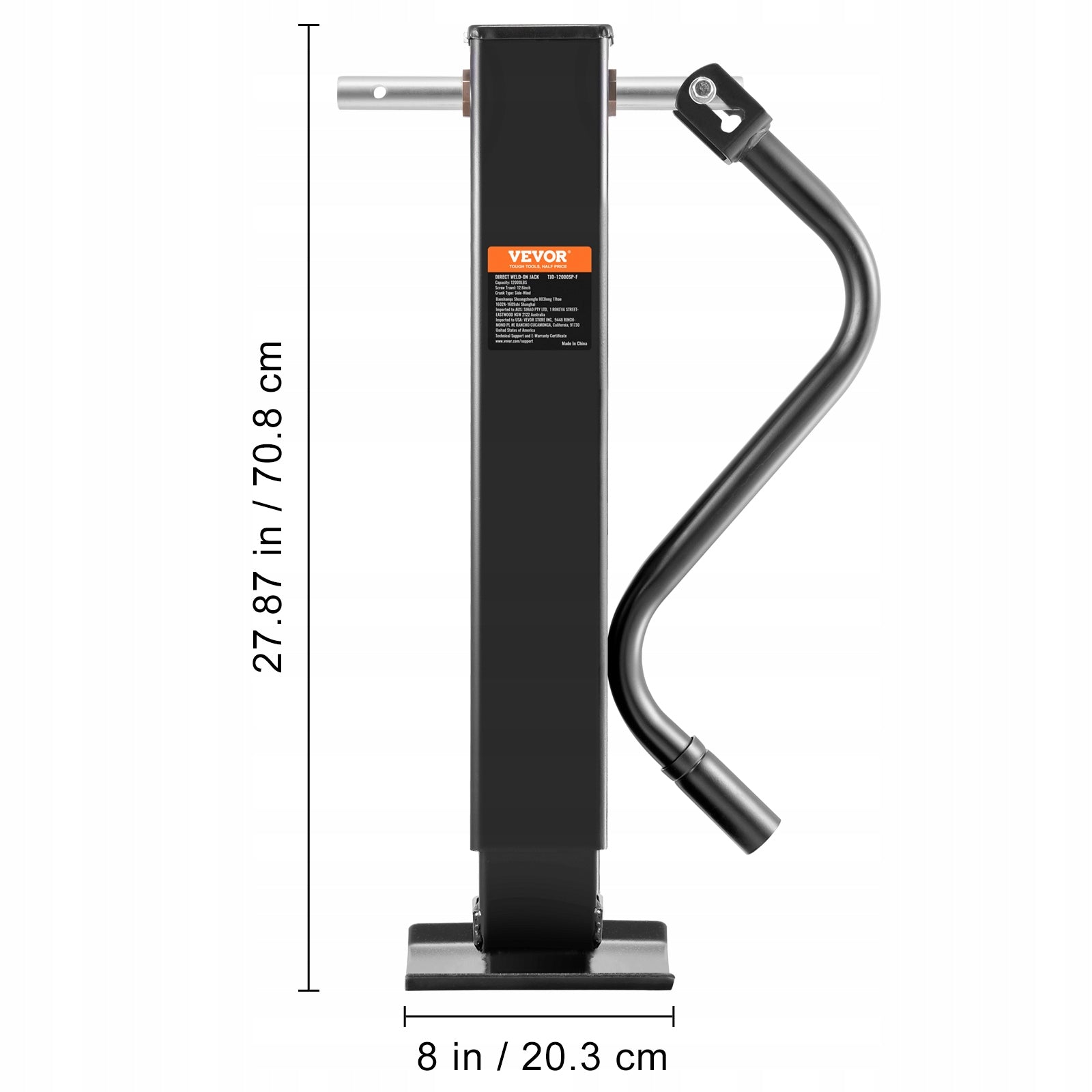 Trailer Jack 12000 lb Welding on Handle For RV Horse Utility Yacht Trailer Brand Vevor