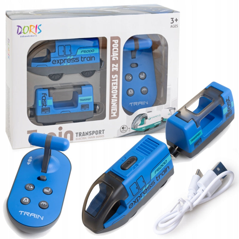 Train remote controlled electric locomotive + control panel