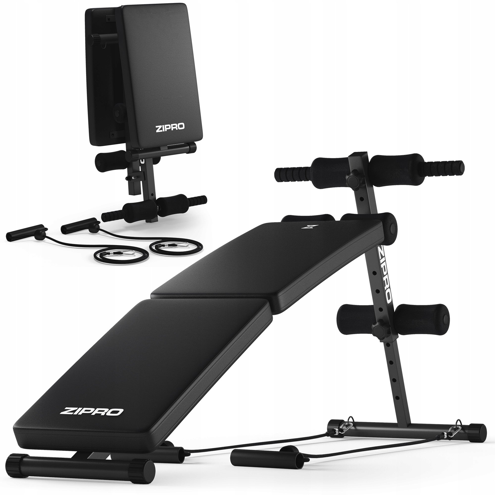 Training Bench for Abdominal Exercise Slant Bench Adjustable Zipro SixBox