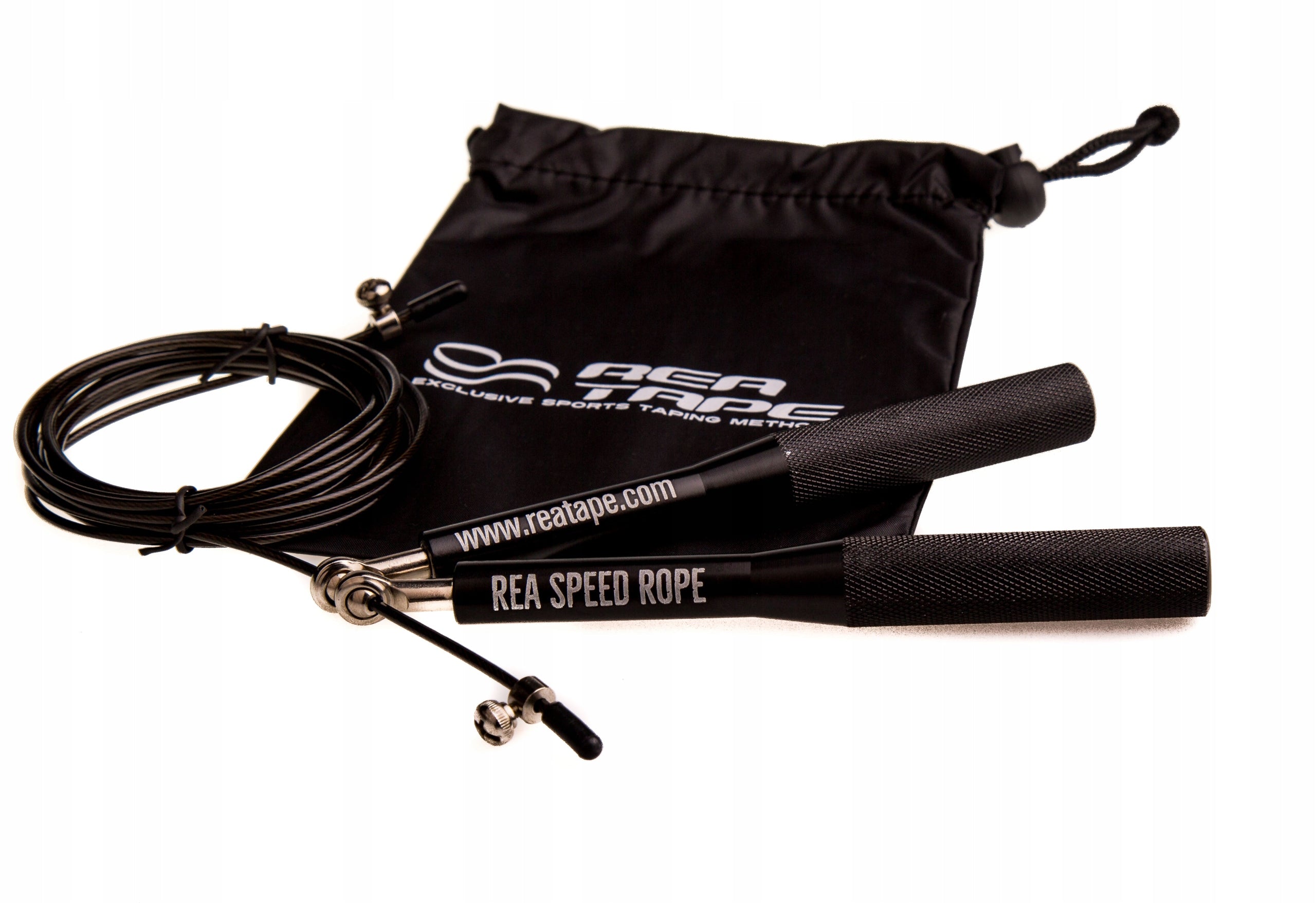 Training JUMP ROPE with bearings BOXER Rea Tape 300 cm black Color black