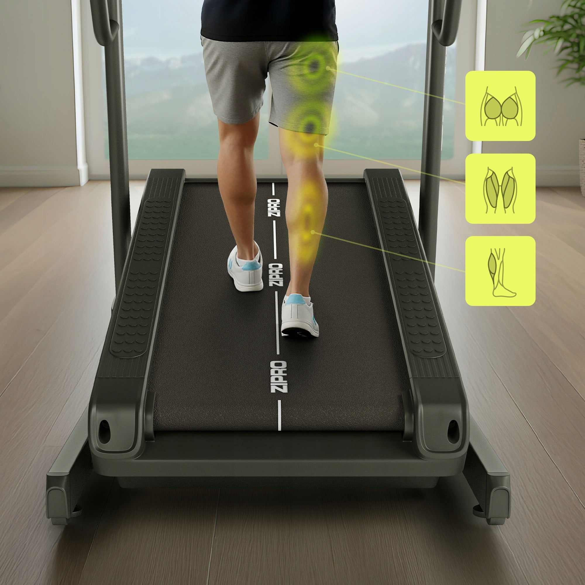 Training Treadmill Electric SLOPE 40% FOR CLIMBING Zipro Shred Kind electric