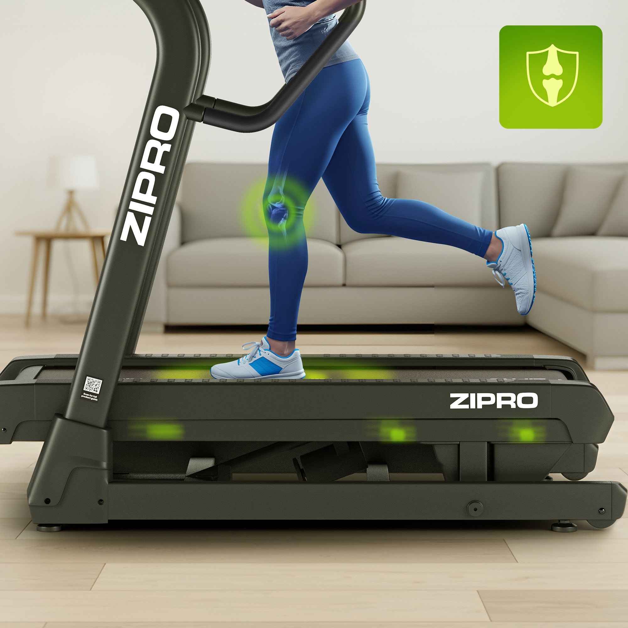 Training Treadmill Electric SLOPE 40% FOR CLIMBING Zipro Shred Model Shred