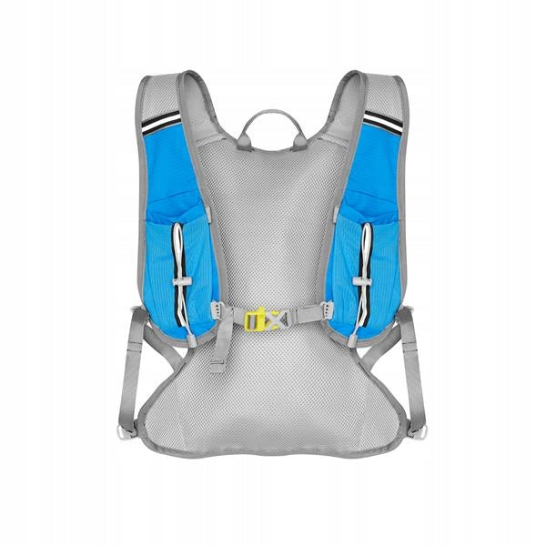 Training backpack for running and cycling MULTIFUNCTIONAL H2O system Additional features reflective elements water bag pocket adjustable suspenders