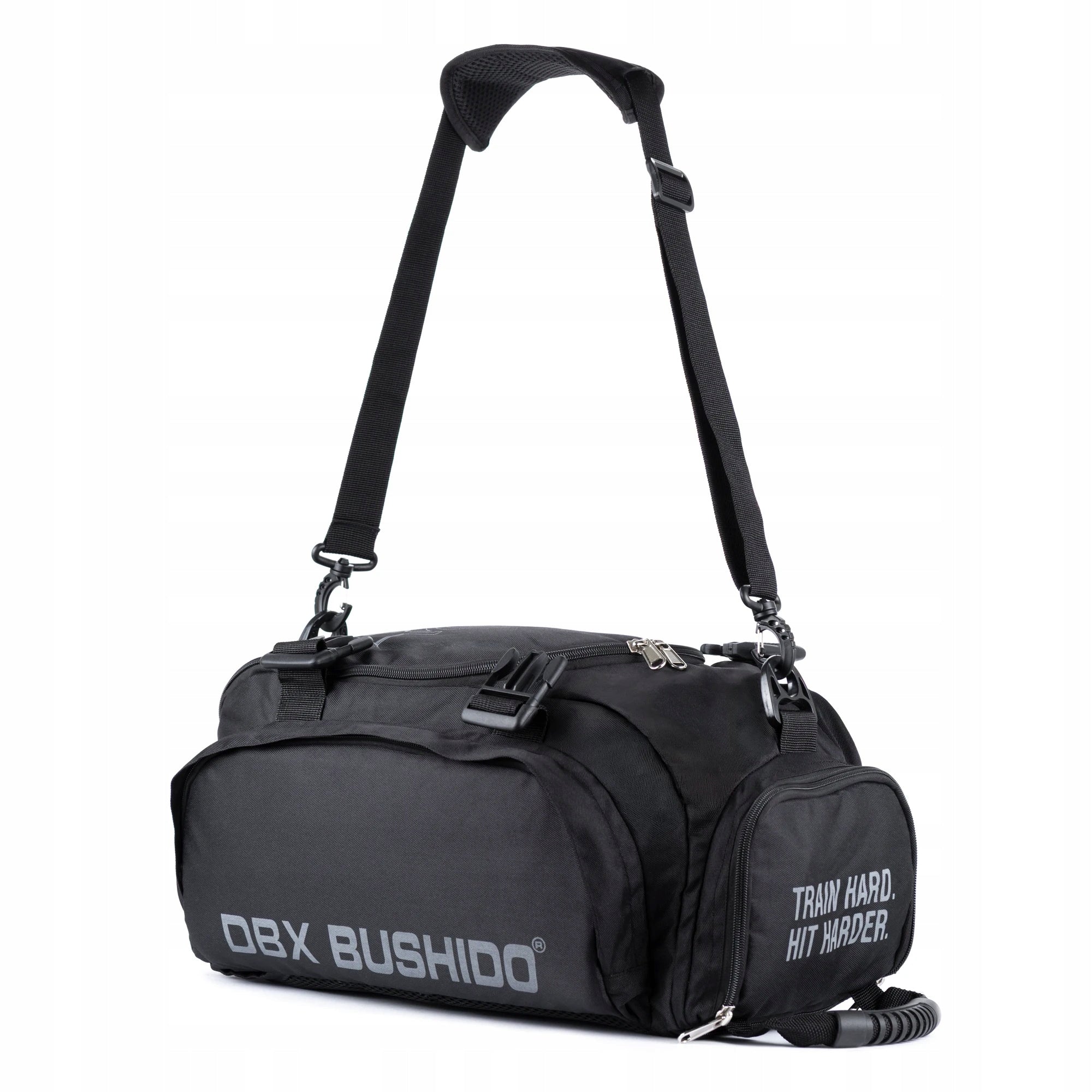 Training backpack sports bag black 3in1 shoulder 25 liters DBX Bushido Manufacturer code Torba sportowa treningowa DBX-SB-25w