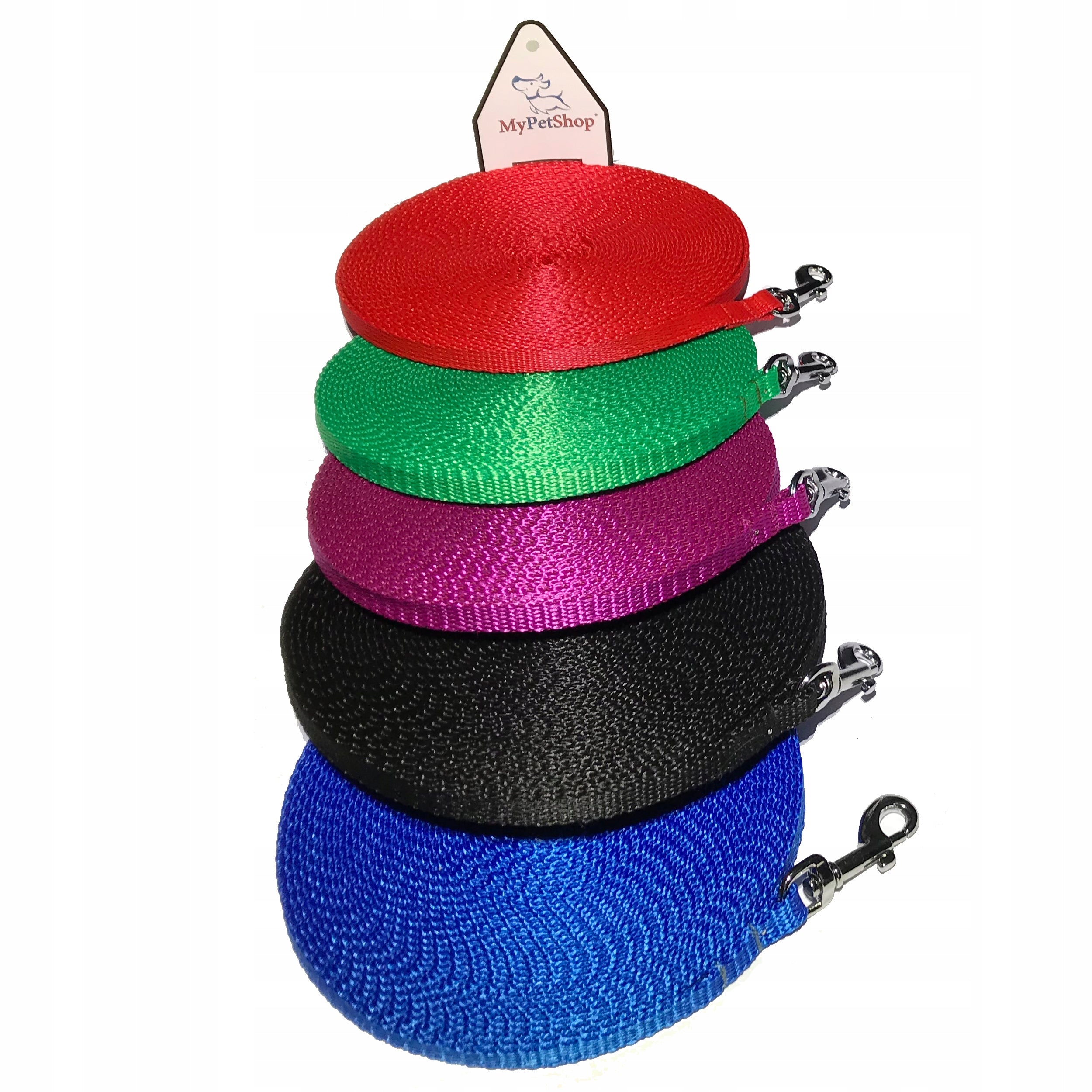 Training dog leash 20 m. Strong - width 10mm Brand MyPetShop