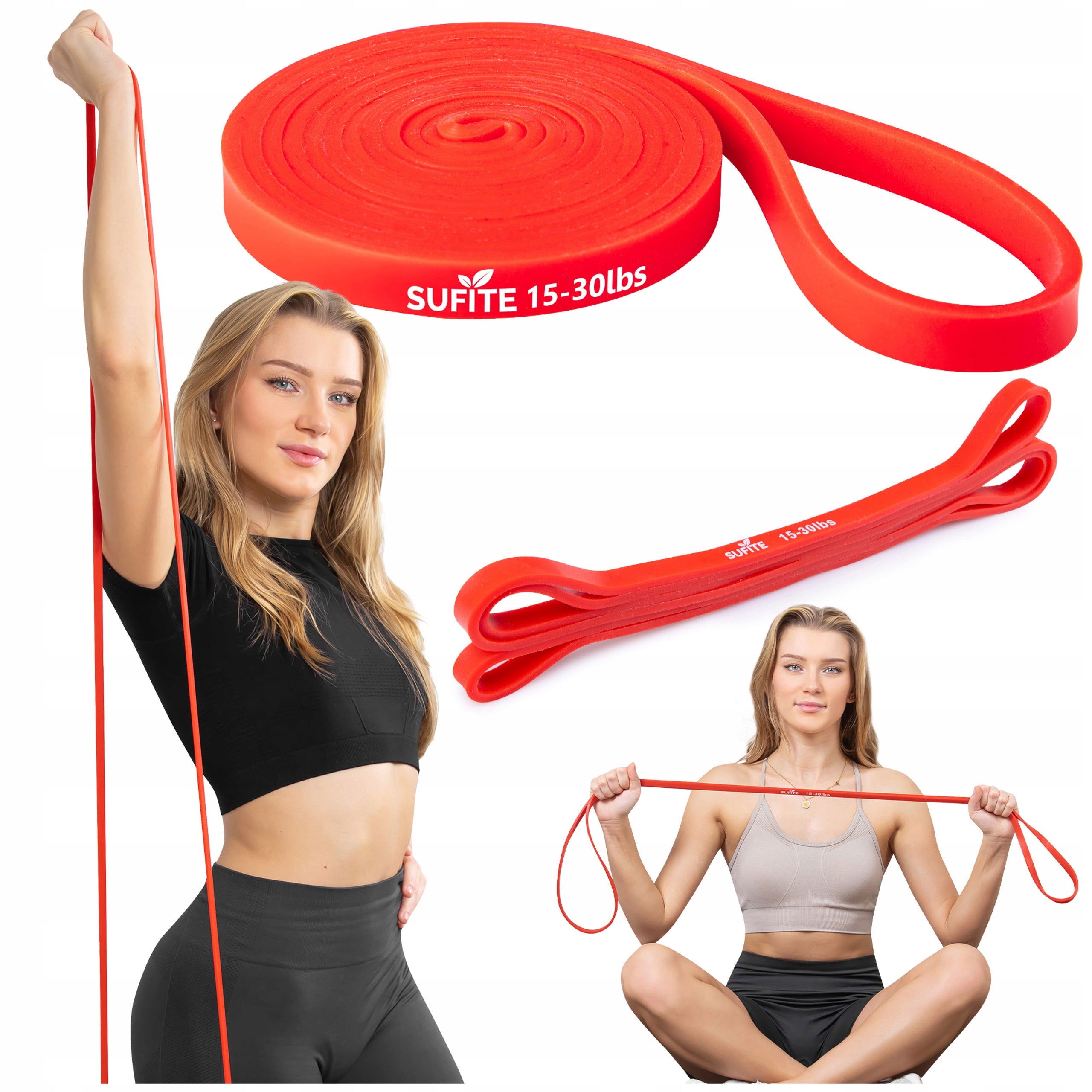 Training rubber SUFITE 208 cm - for shoulder, back and cage exercises 6-10 kg