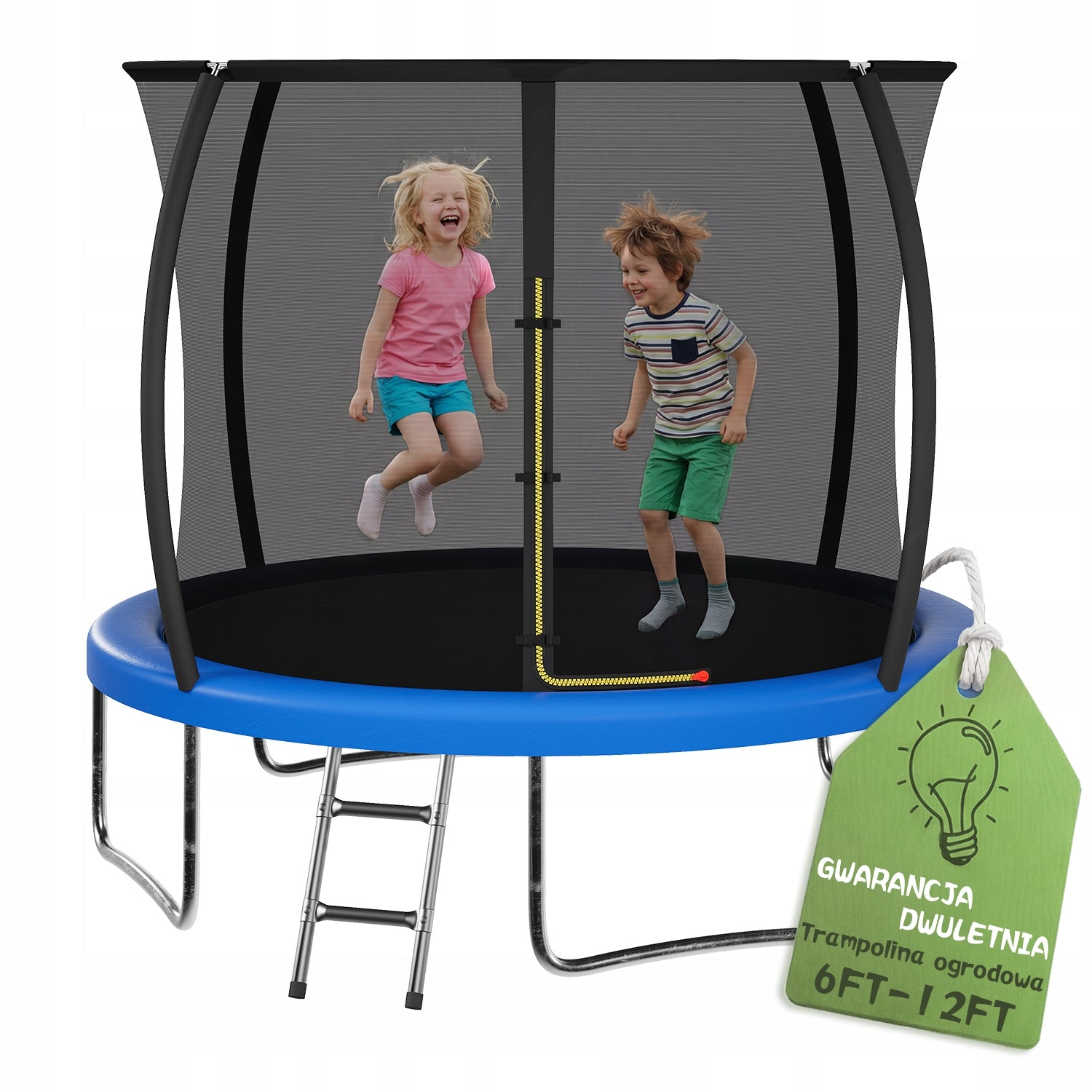 Trampolina Domowa z Siatką Wewnętrzną Ogrodowa 10FT