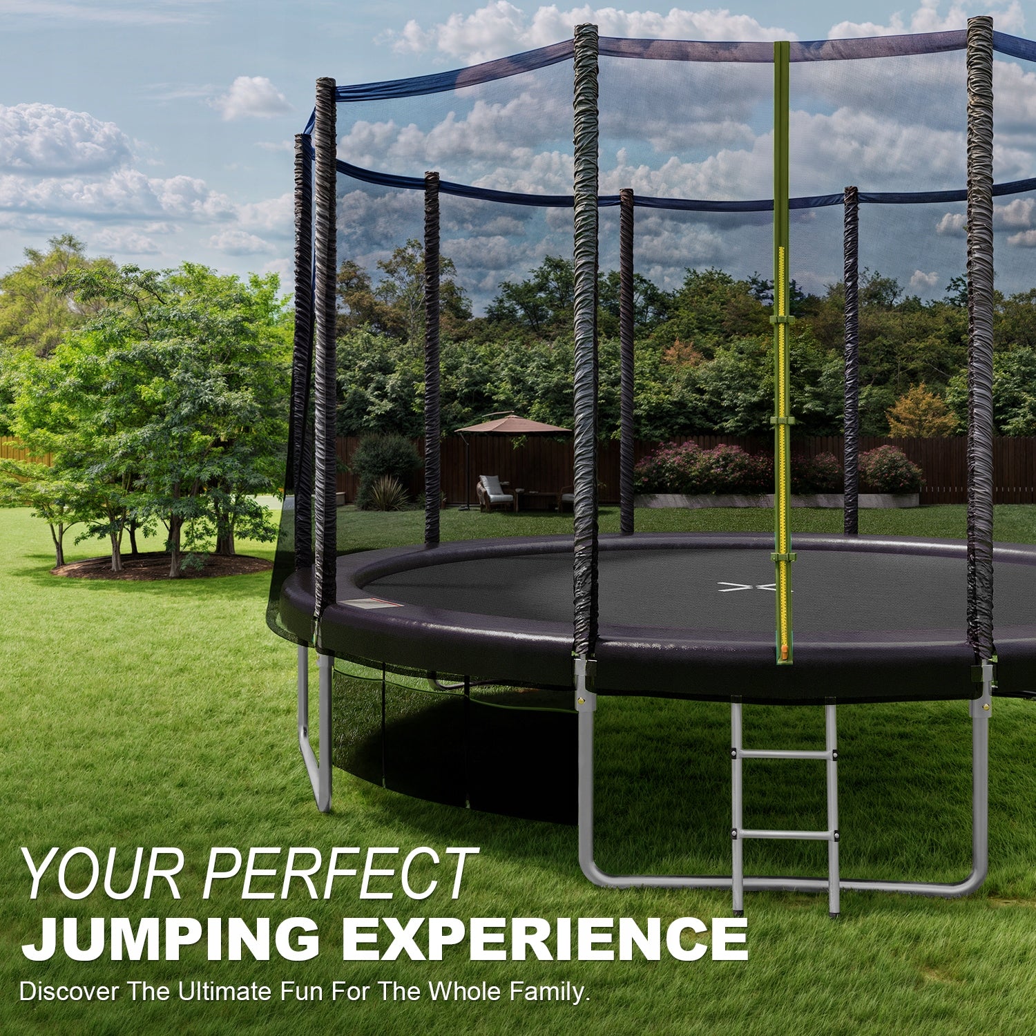 Trampolina Ogrodowa Dla Dzieci Dorosłych Duża 366cm 366 cm 12 FT XXL 150kg Brand no brand