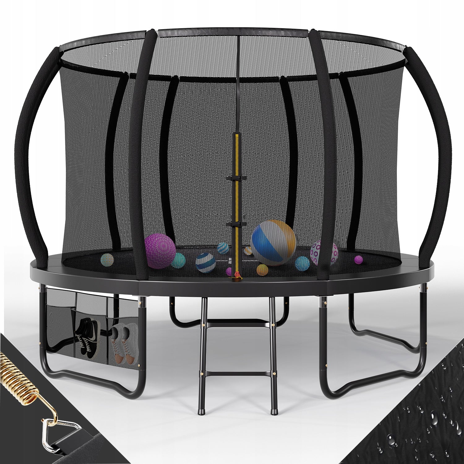 Trampolina ogrodowa z siatką wewnętrzną dla dzieci 305cm 10FT Net height 180 cm
