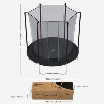 Trampoline Domyos 240 with protective net Kind with net