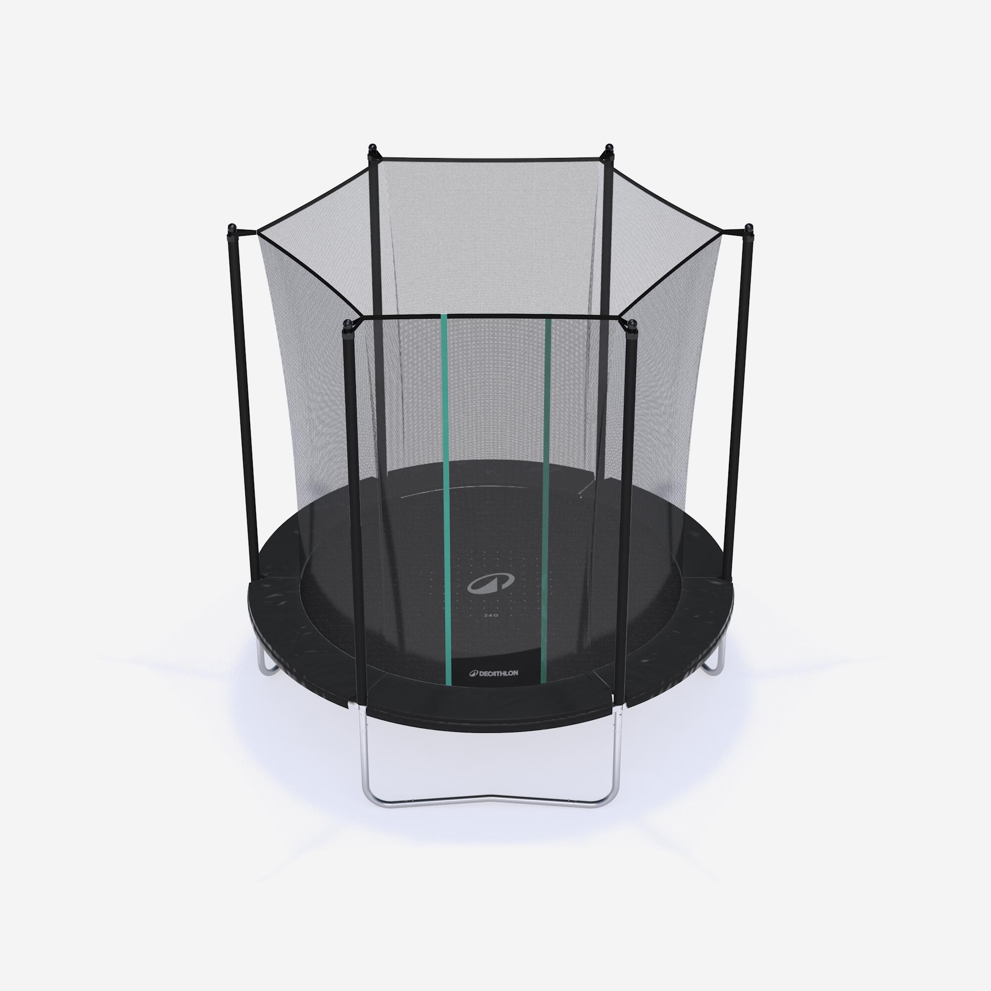 Trampoline Domyos 240 with protective net Max. weight load 100 kg
