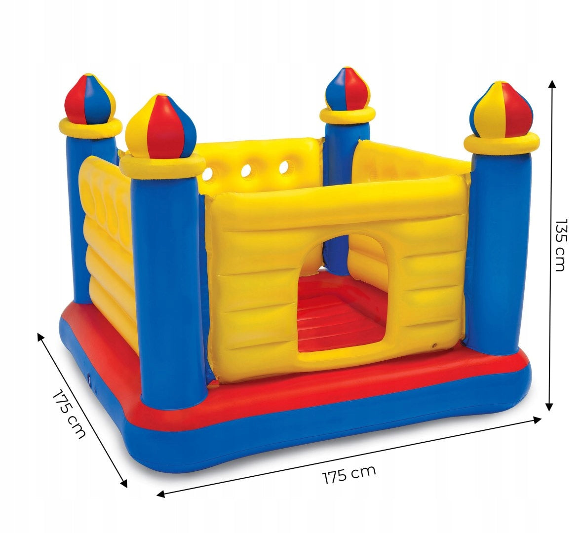 Trampoline Inflatable Castle For Children 3-6 Years For Garden And Home 174x174x135 Height from ground level 11 cm