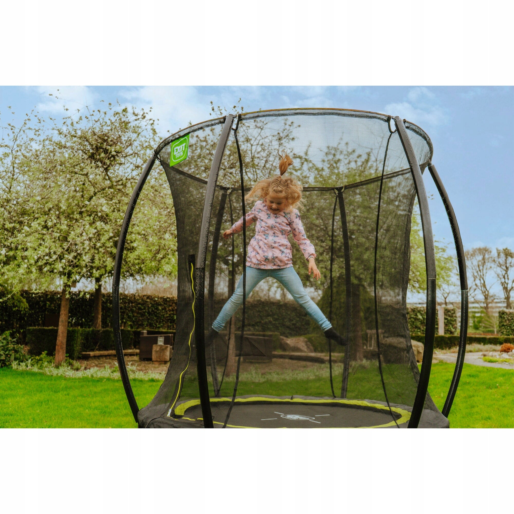 Trampoline Silhouette EXIT ø183cm - pink Max. weight load 120 kg
