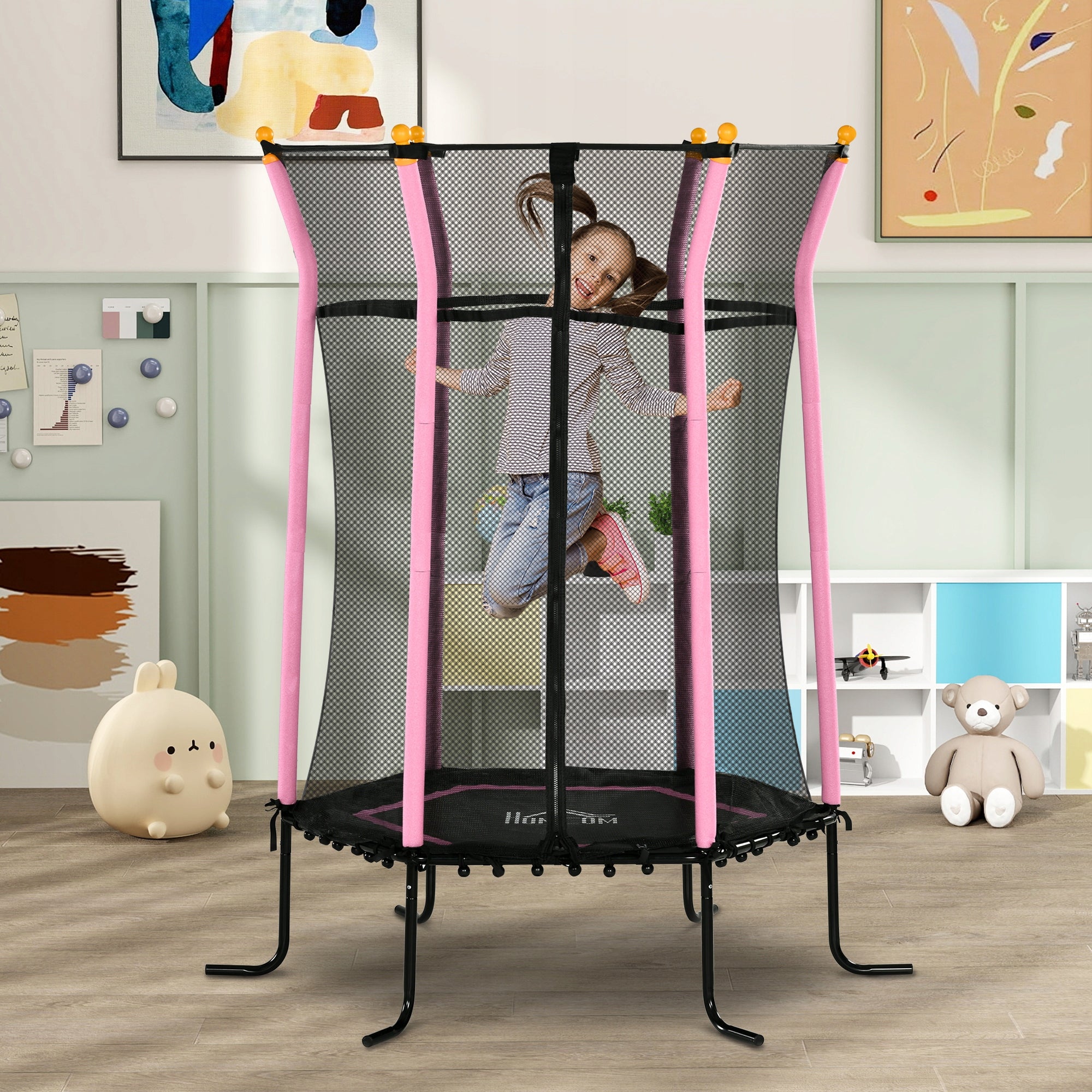 Trampoline for children Ø163,5 cm, pink, 3-10 years Packaging status original